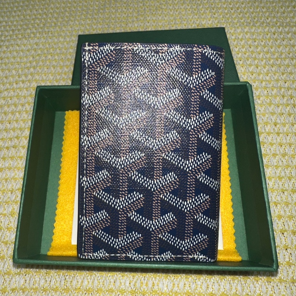 Brand-new Goyard blue bifold wallet - Picture 7 of 11